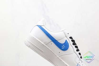 Air Force 1 Low White Red Blue Black lateral swoosh