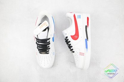 Air Force 1 Low White Red Blue Black tongue