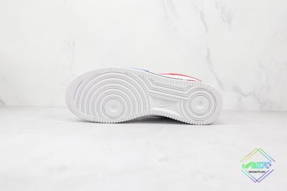 Air Force 1 Low White Red Blue Black underfoot