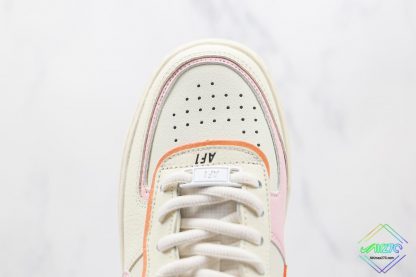 Air Force 1 Shadow Pink Glaze Orange Chalk vamp