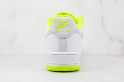 Air Force 1 White Volt Green heel