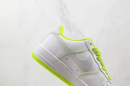 Air Force 1 White Volt Green lateral side