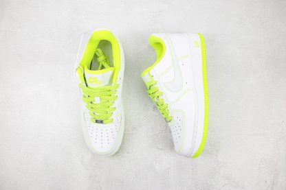 Air Force 1 White Volt Green tongue