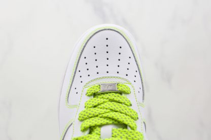 Air Force 1 White Volt Green vamp