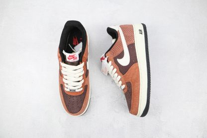 NK Air Force 1 Low Red Bark front