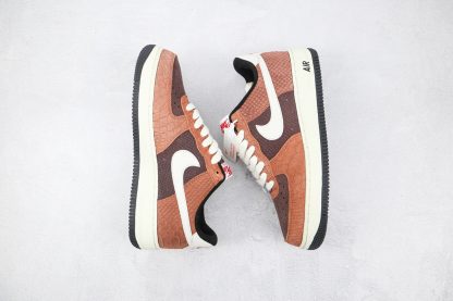 NK Air Force 1 Low Red Bark redswoosh