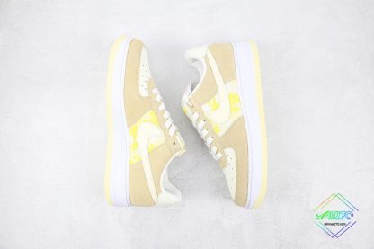 Nike Air Force 1 Low Lemon Drop swoosh