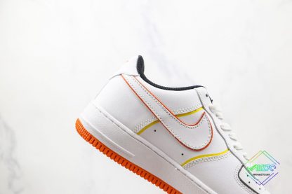 Nike Air Force 1 Low White Orange lateral side