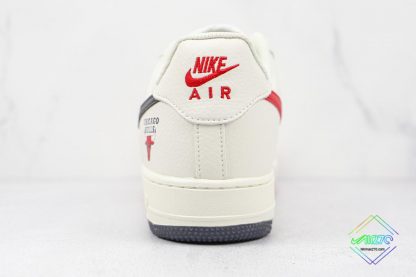 Nike Air Force Chicago Bulls White Black heel