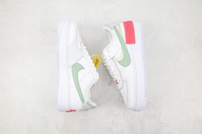 Shadow AF-1 Low pink green swoosh