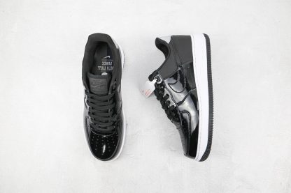 Air Force 1 07 SE Premium Black Silver front