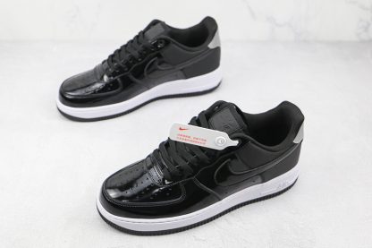 Air Force 1 07 SE Premium Black Silver sneaker