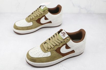 Air Force 1 07 Wheat Coffee Suede overall