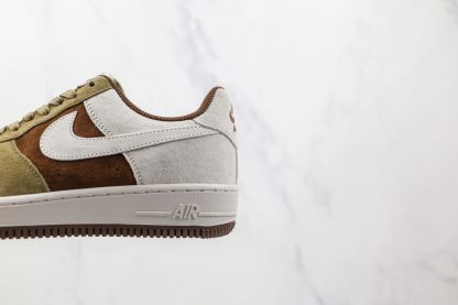 Air Force 1 07 Wheat Coffee Suede white