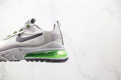 Air Max 270 React Electric Green Vast Grey detail side