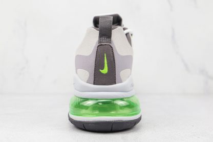 Air Max 270 React Electric Green Vast Grey heel