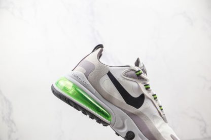 Air Max 270 React Electric Green Vast Grey lateral side