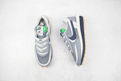 Clot x Sacai x Nike LDWaffle Cool Grey tongue