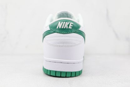 Dunk Low White Green Noise heel