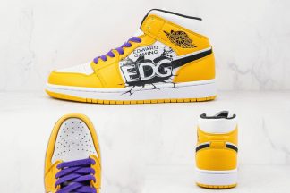 Jordan 1 Mid EDG Lakers DIY