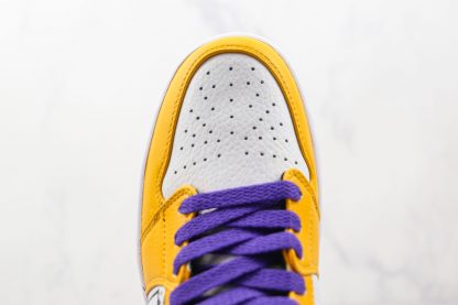 Jordan 1 Mid EDG Lakers DIY vamp