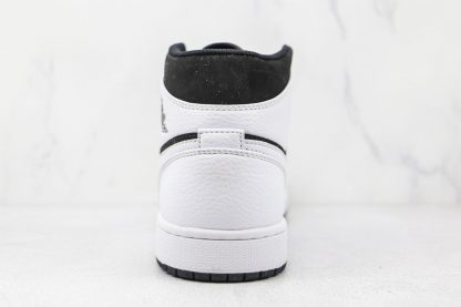 Jordan 1 Mid EDG White Black back heel