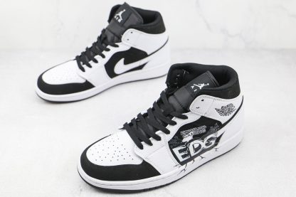 Jordan 1 Mid EDG White Black overall