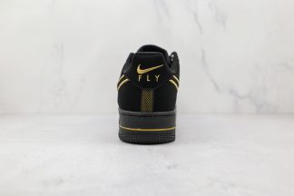 black forces with gold nike sign