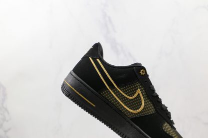 NK Air Force 1 Low Legendary Black Gold panling