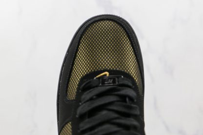 NK Air Force 1 Low Legendary Black Gold vamp