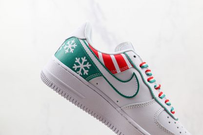 Nike Air Force 1 White Christmas 2021 White green