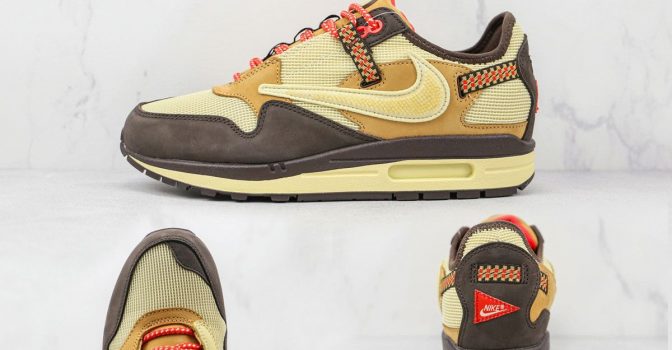 Travis Scott x Nike Air Max 1 Baroque Brown