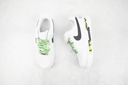 NK Air Force 1 White Green Camo tongue