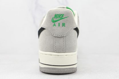 NK Air Force 107 Low Suede Grey Black heel