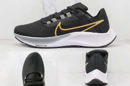 NK Air Zoom Pegasus 38 Black Metallic Gold Coin