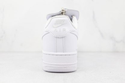 White Air Force 1 Low White heel