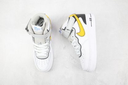 Air Force 1 Mid Nike Athletic Club White Yellow grey