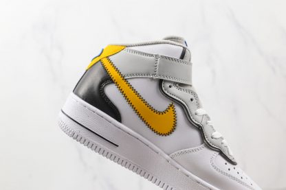 Air Force 1 Mid Nike Athletic Club White Yellow lateral side