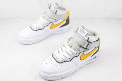 Air Force 1 Mid Nike Athletic Club White Yellow overall