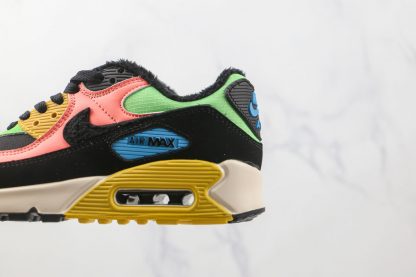 Air Max 90 Fur Multi-Color Atomic Pink Solar Flare medial