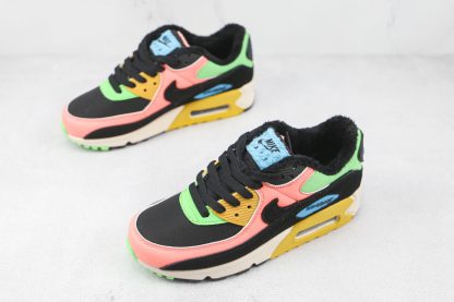 Air Max 90 Fur Multi-Color Atomic Pink Solar Flare overall