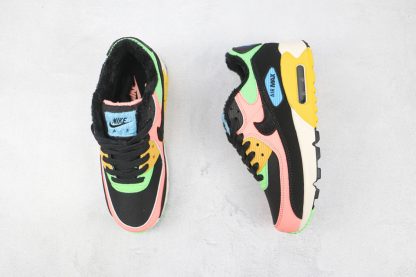 Air Max 90 Fur Multi-Color Atomic Pink Solar Flare tongue