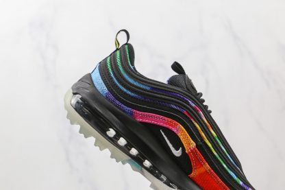 NK Air Max 97 Golf Tie Dye Black lateral sid