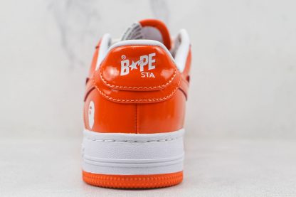 NK air Bathing Ape Bape Sta Low Orange back heel