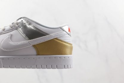 Nike Dunk Low Heirloom White Metallic Gold Metallic Silver for sale