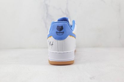 NK Air Force 1 Memphis Grizzlies Ja Morant 12 White Blue heel