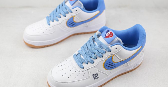 NK Air Force 1 Memphis Grizzlies Ja Morant 12 White Blue