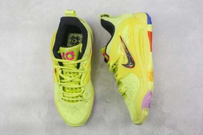Nike KD 15 Aimbot Volt Yellow Black DM1054-700 tongue