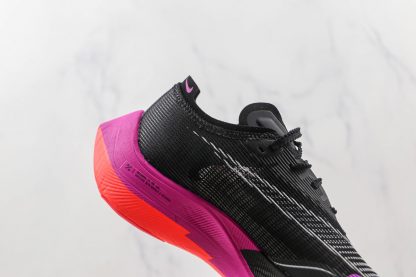 Nike ZoomX VaporFly NEXT% 2 Black Purple Crimson lateral side