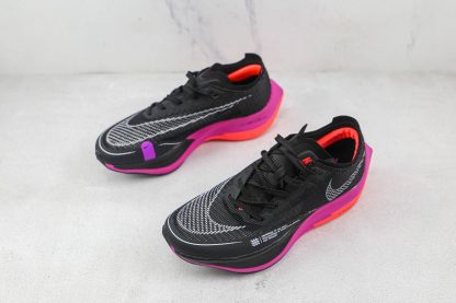 Nike ZoomX VaporFly NEXT% 2 Black Purple Crimson overall